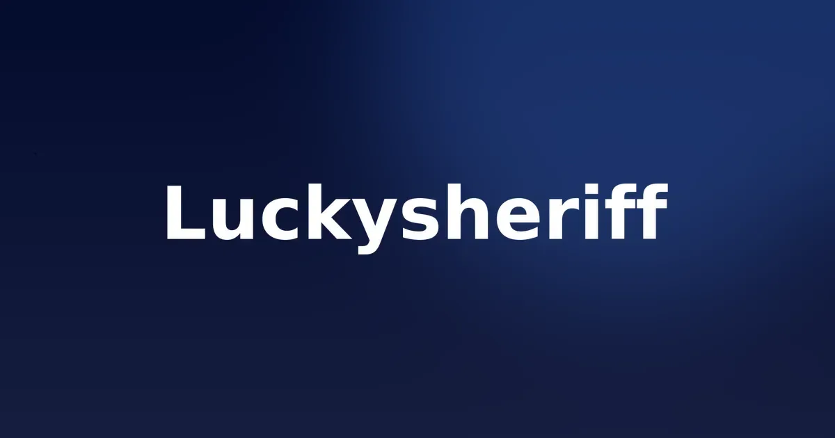 luckysheriff casino